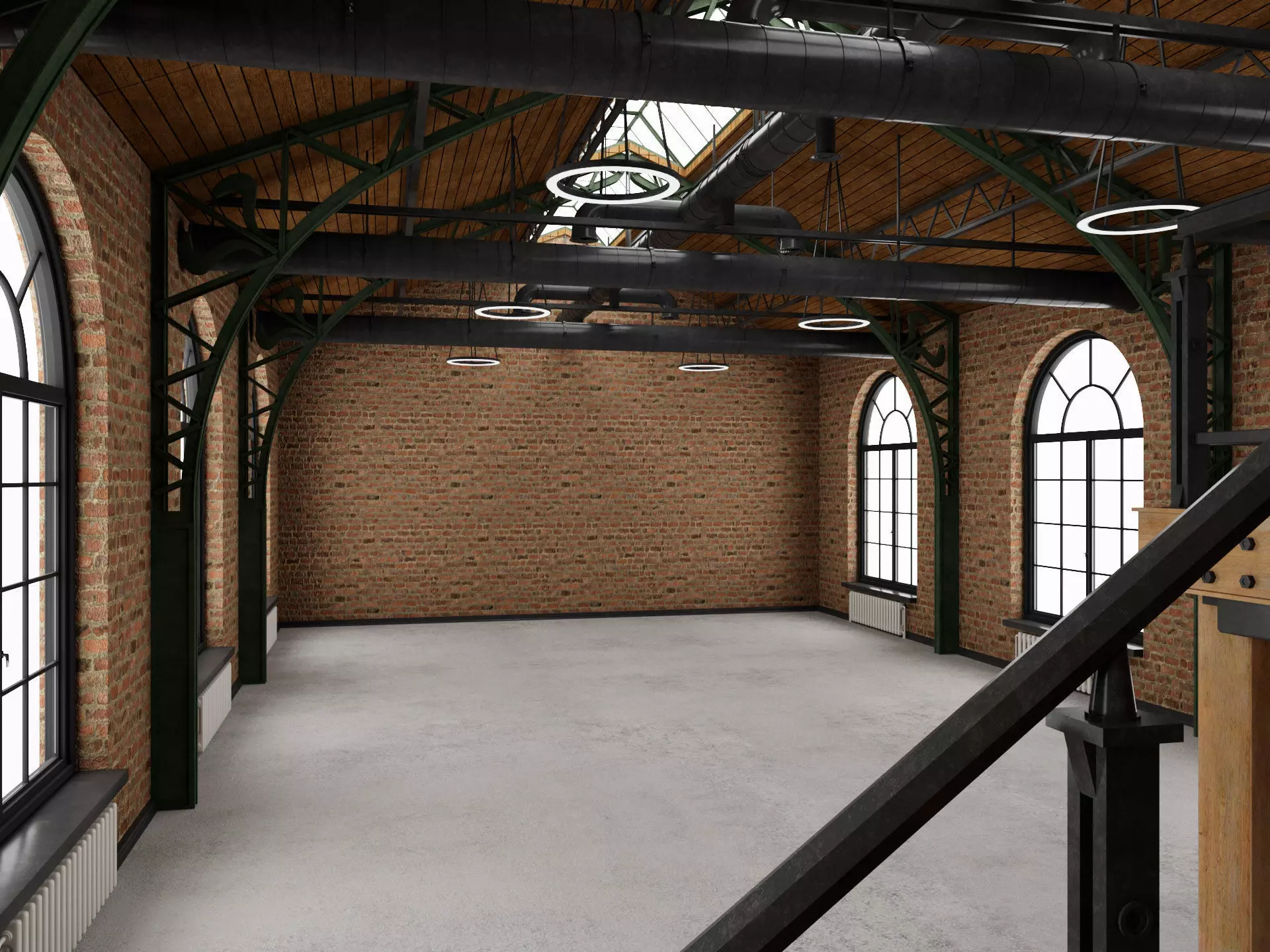 Loft interior 10 3D model_4