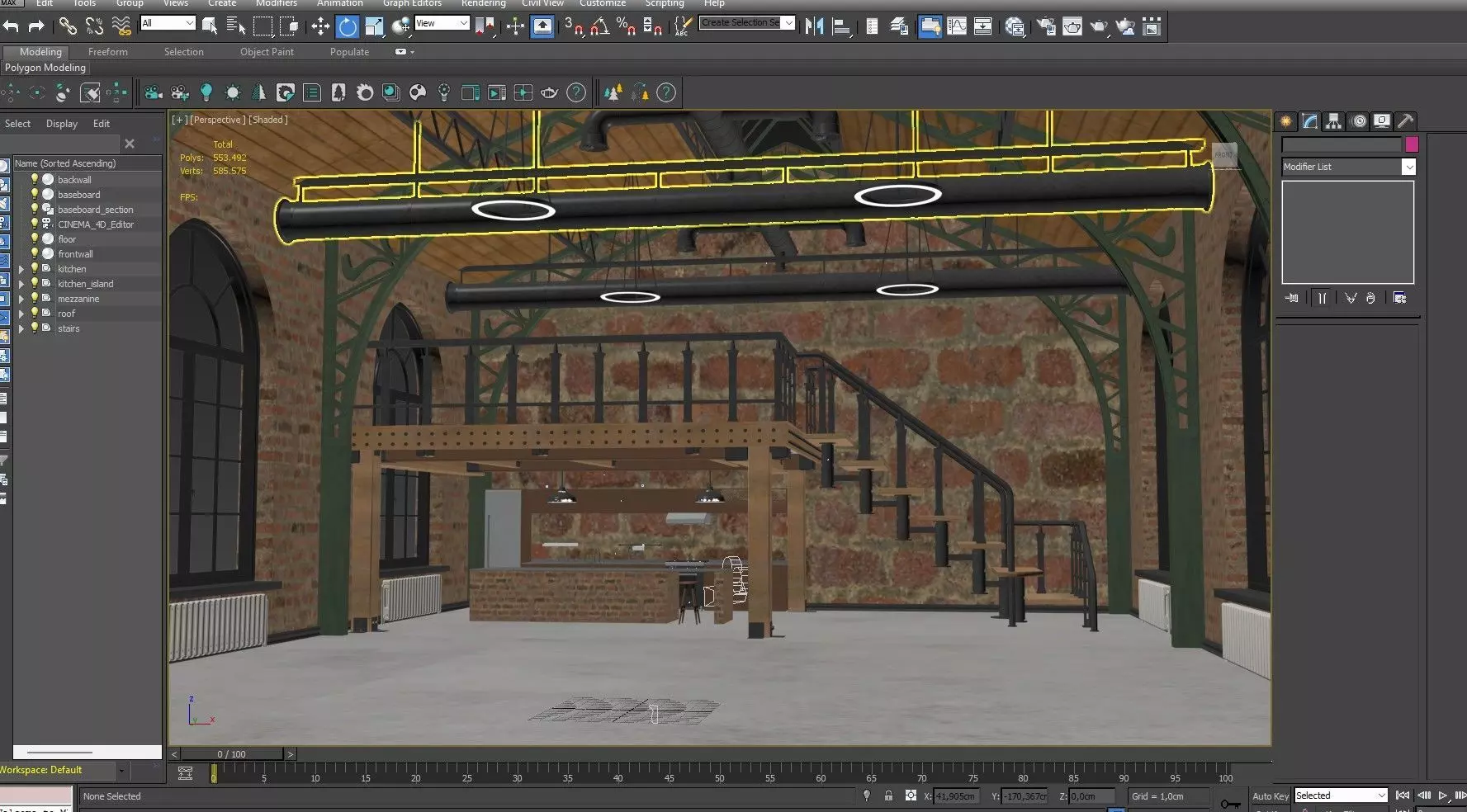 Loft interior 10 3D model_26