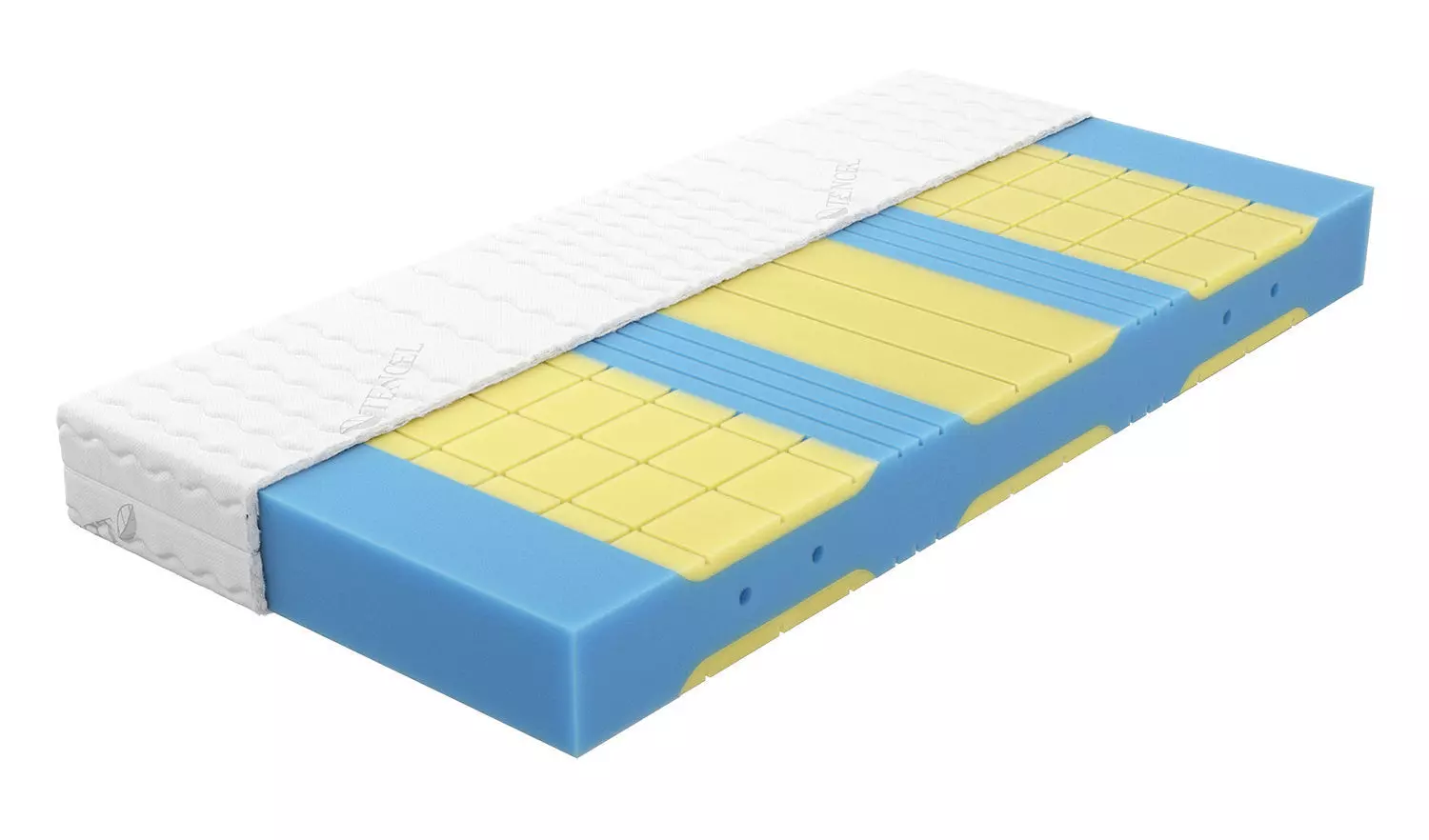 Mattress 3d model exploded view 3D model_3