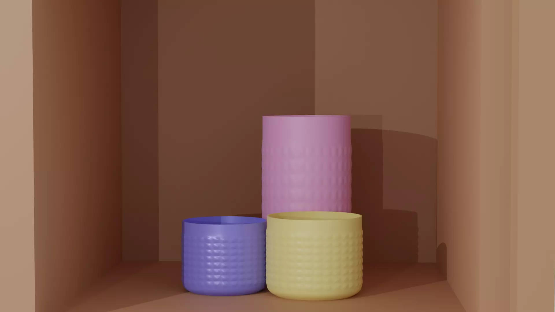 Modern TV cabinet with Decorative Vases and Books 3D Model Low-poly 3D model_3