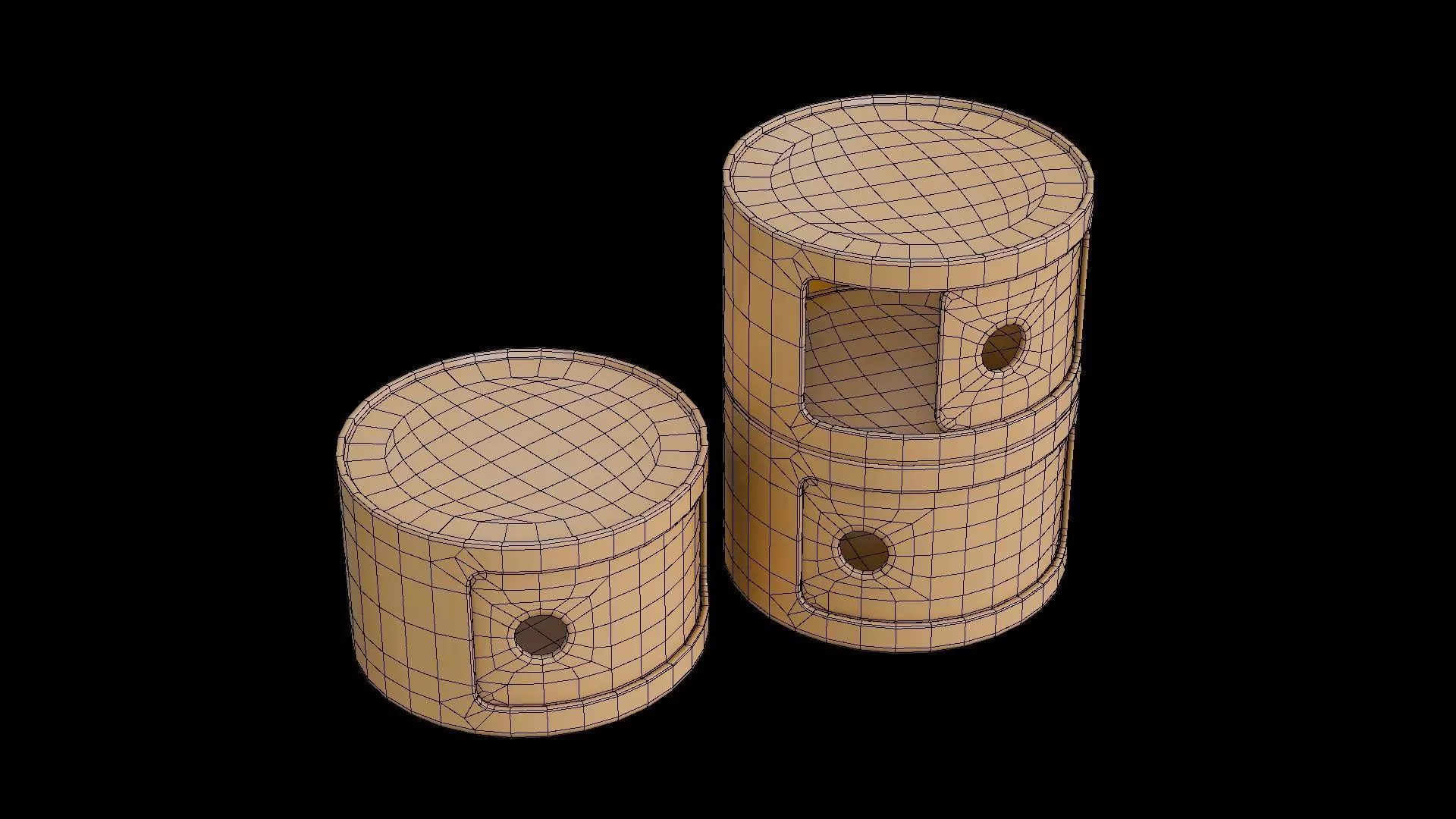 bedside cabinet 3D model_26