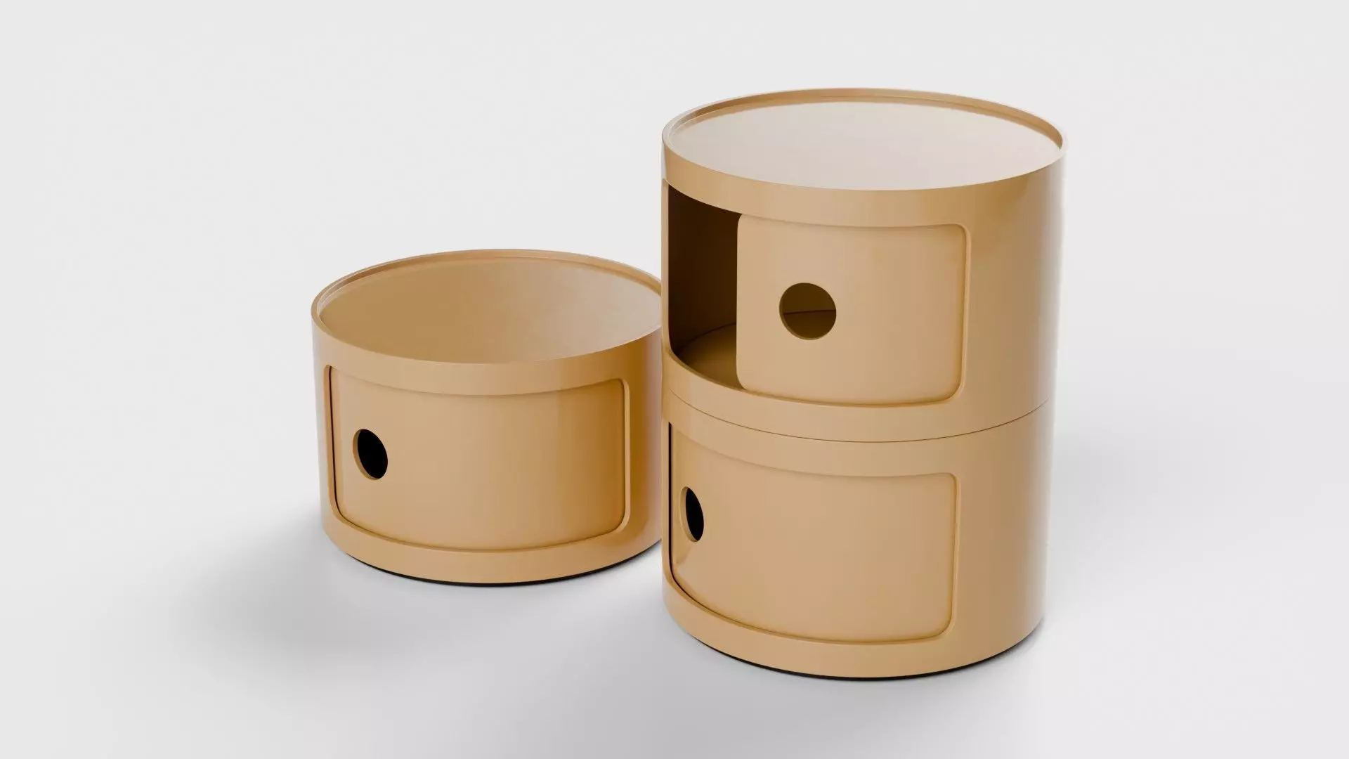 bedside cabinet 3D model_0