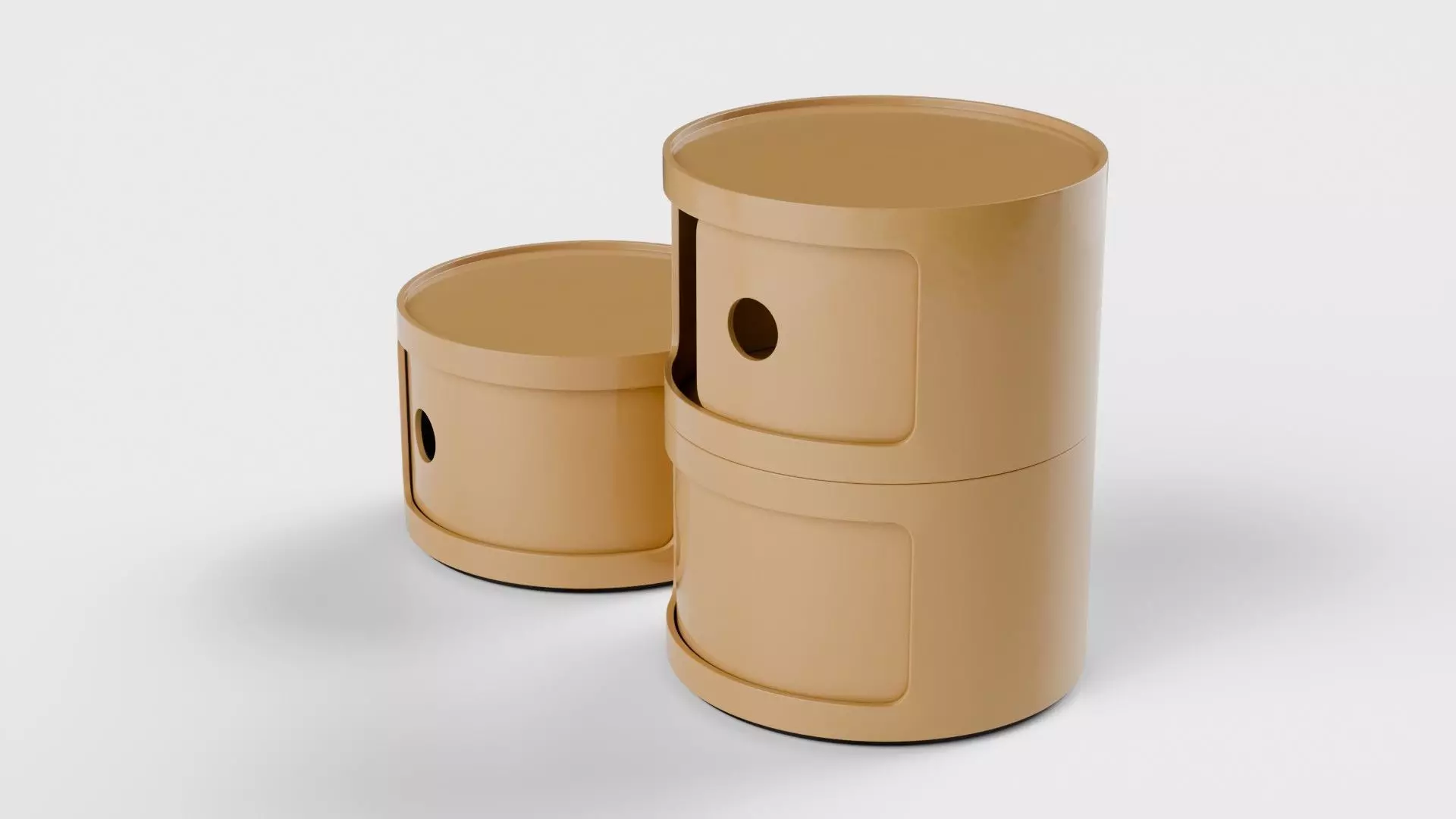 bedside cabinet 3D model_1