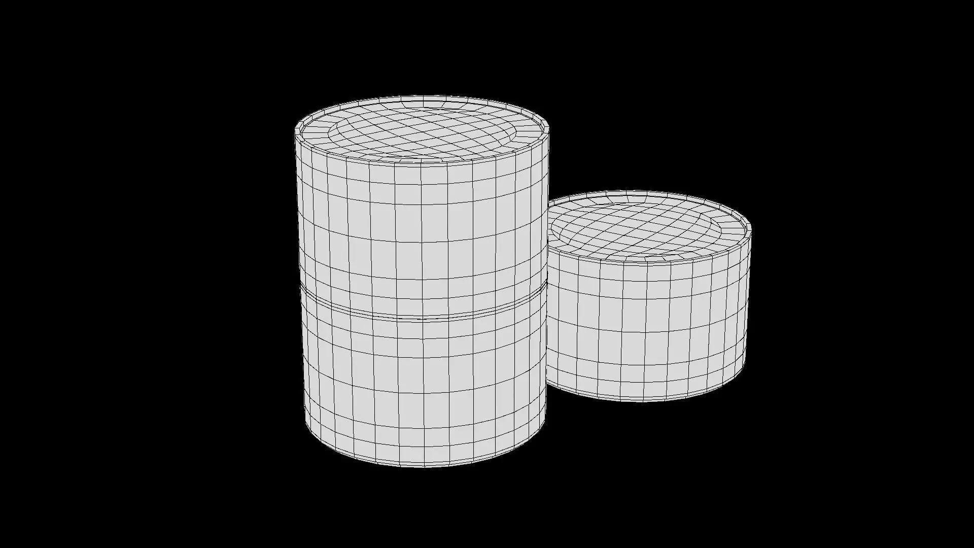 bedside cabinet 3D model_17