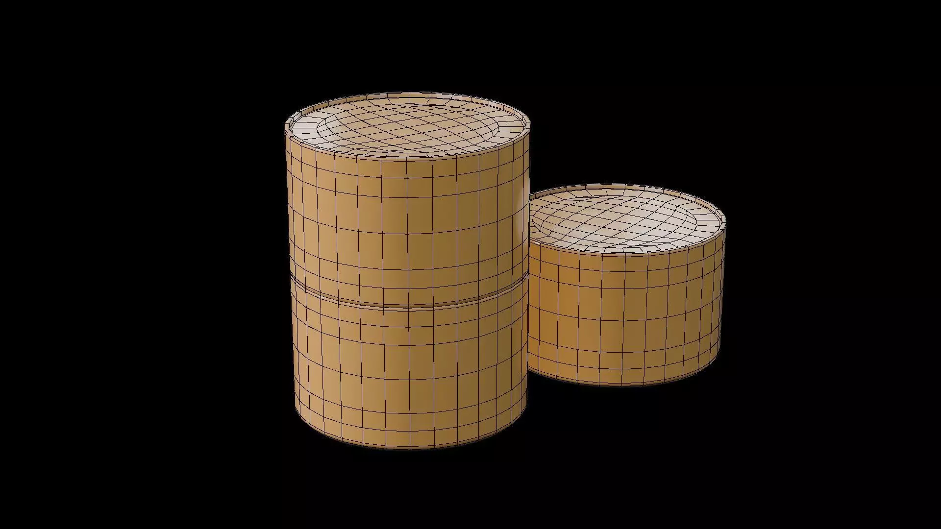 bedside cabinet 3D model_23