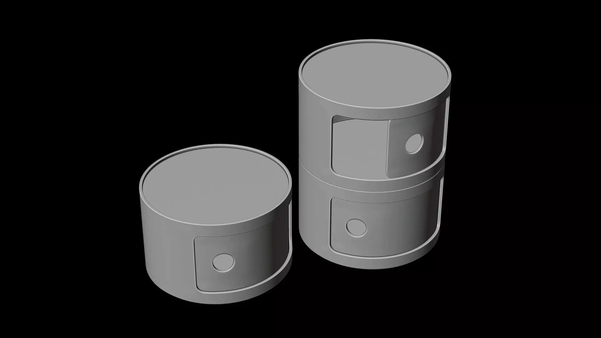 bedside cabinet 3D model_14