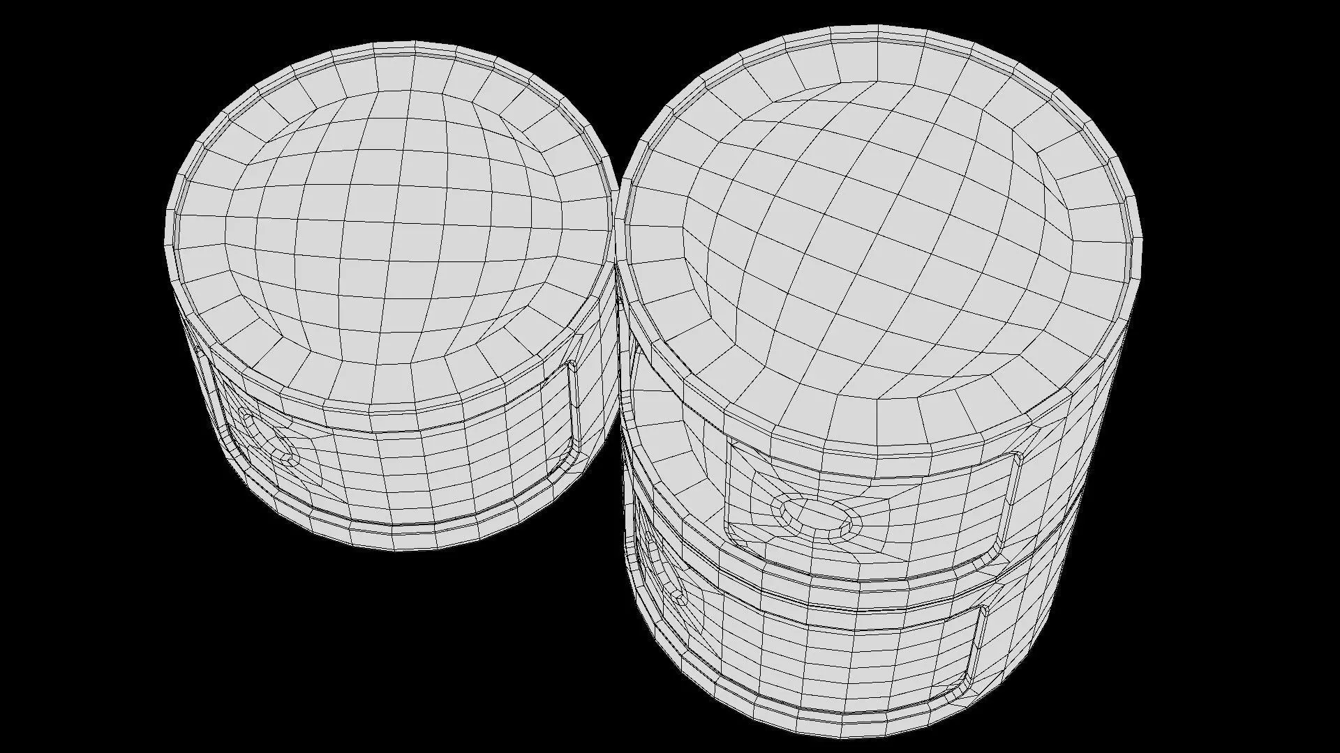 bedside cabinet 3D model_19