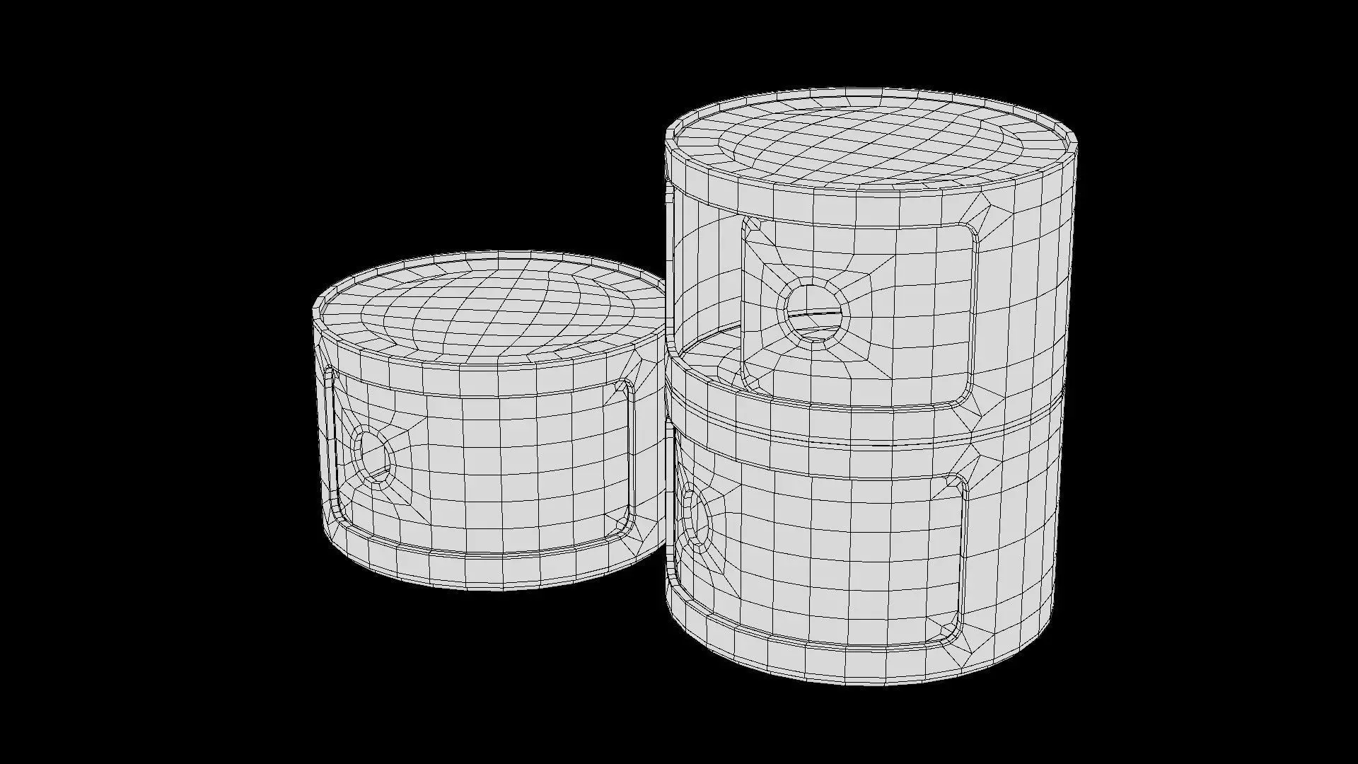 bedside cabinet 3D model_15