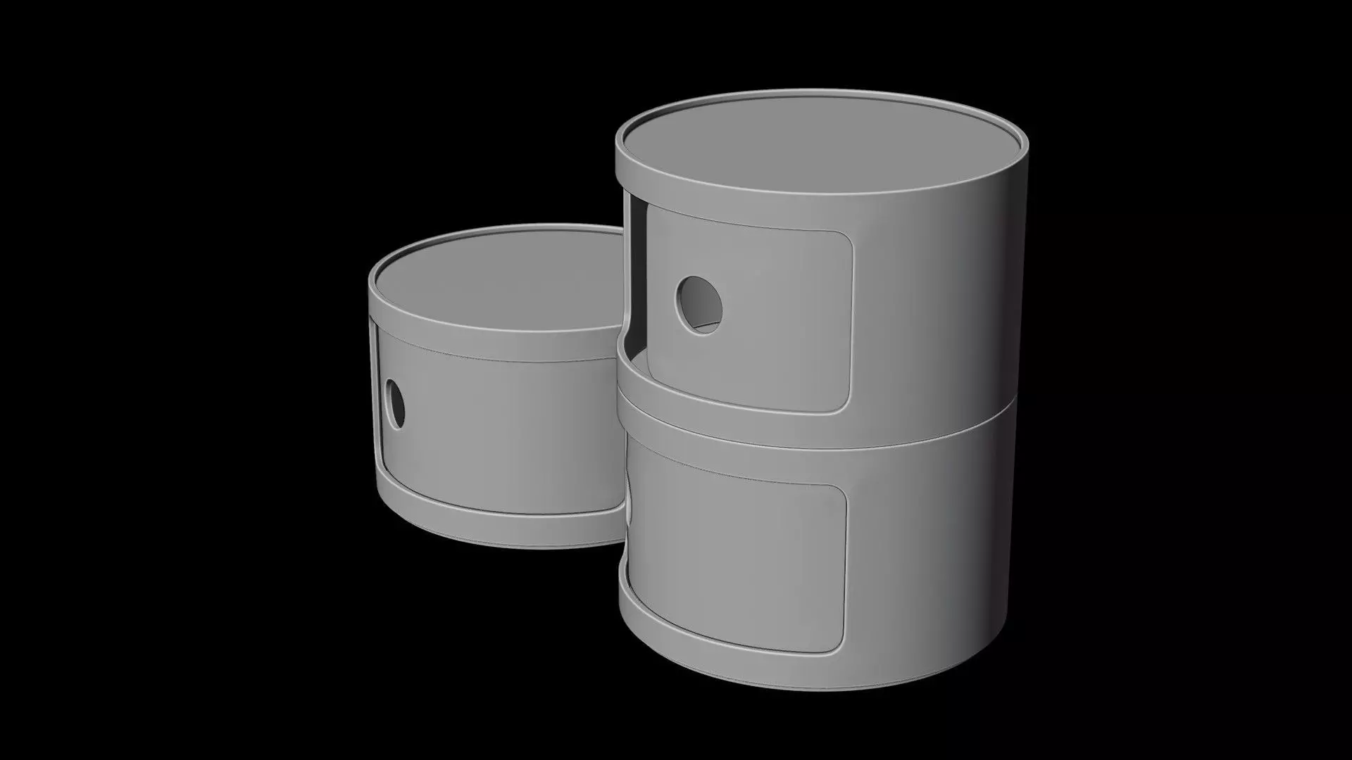bedside cabinet 3D model_10