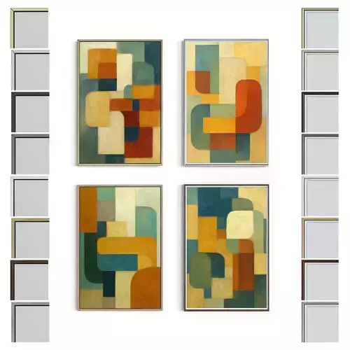 Picture with frame N-003