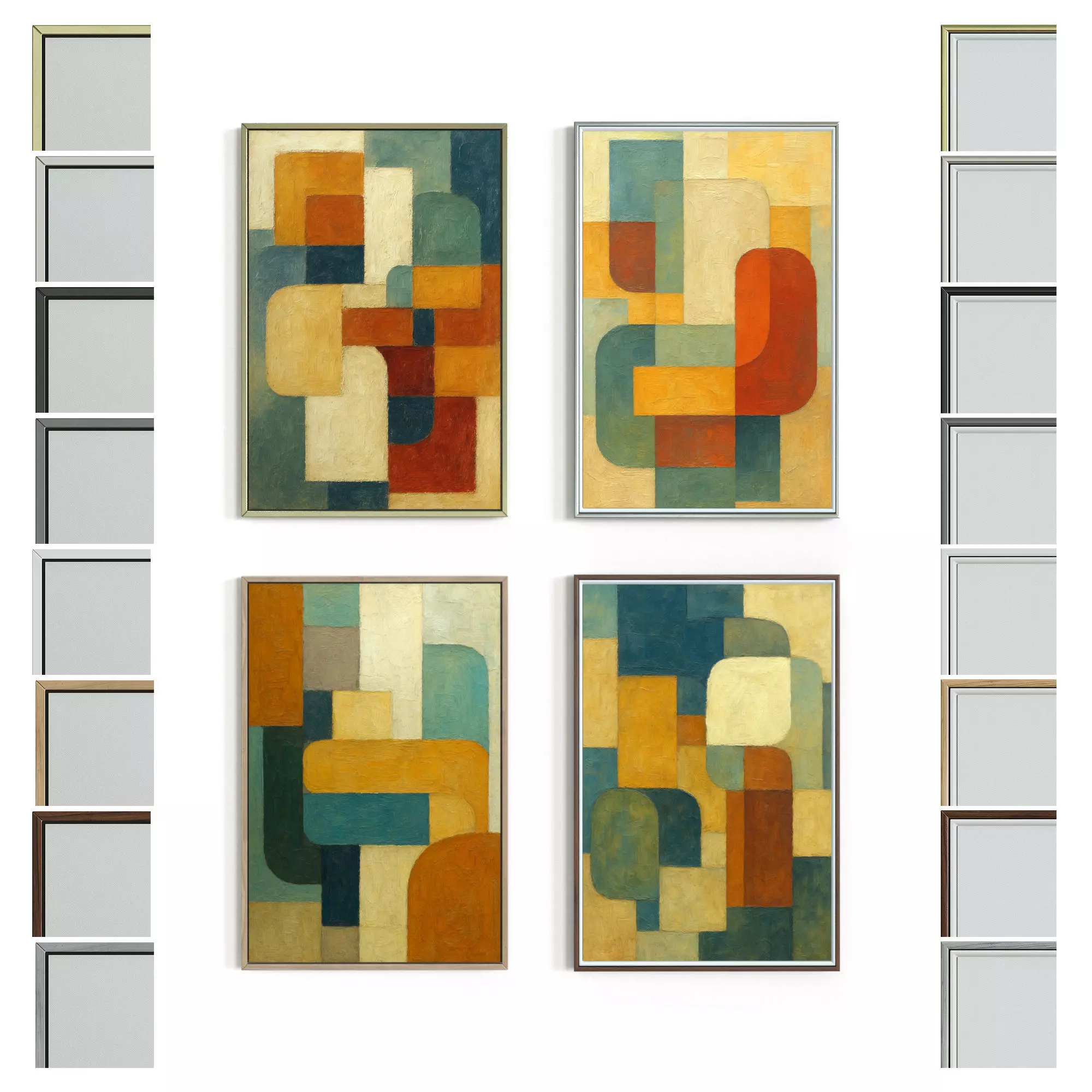 Picture with frame N-003 3D model_0