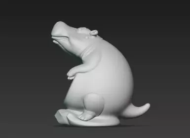 Ocean Crest Hippocampus Pen Holder 3D print model