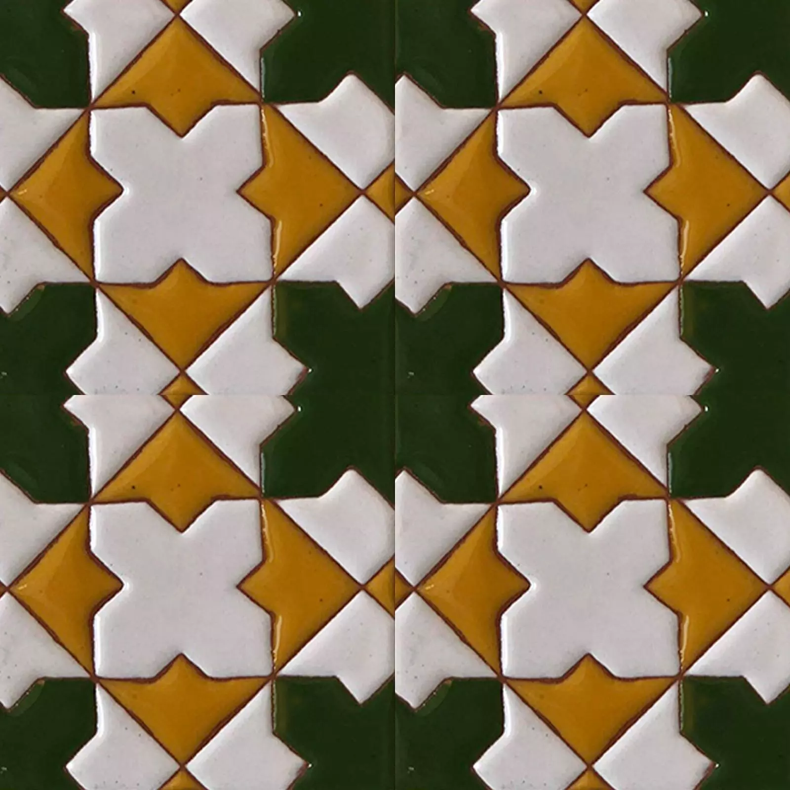Geometric Talavera Ceramic Tiles Texture_0