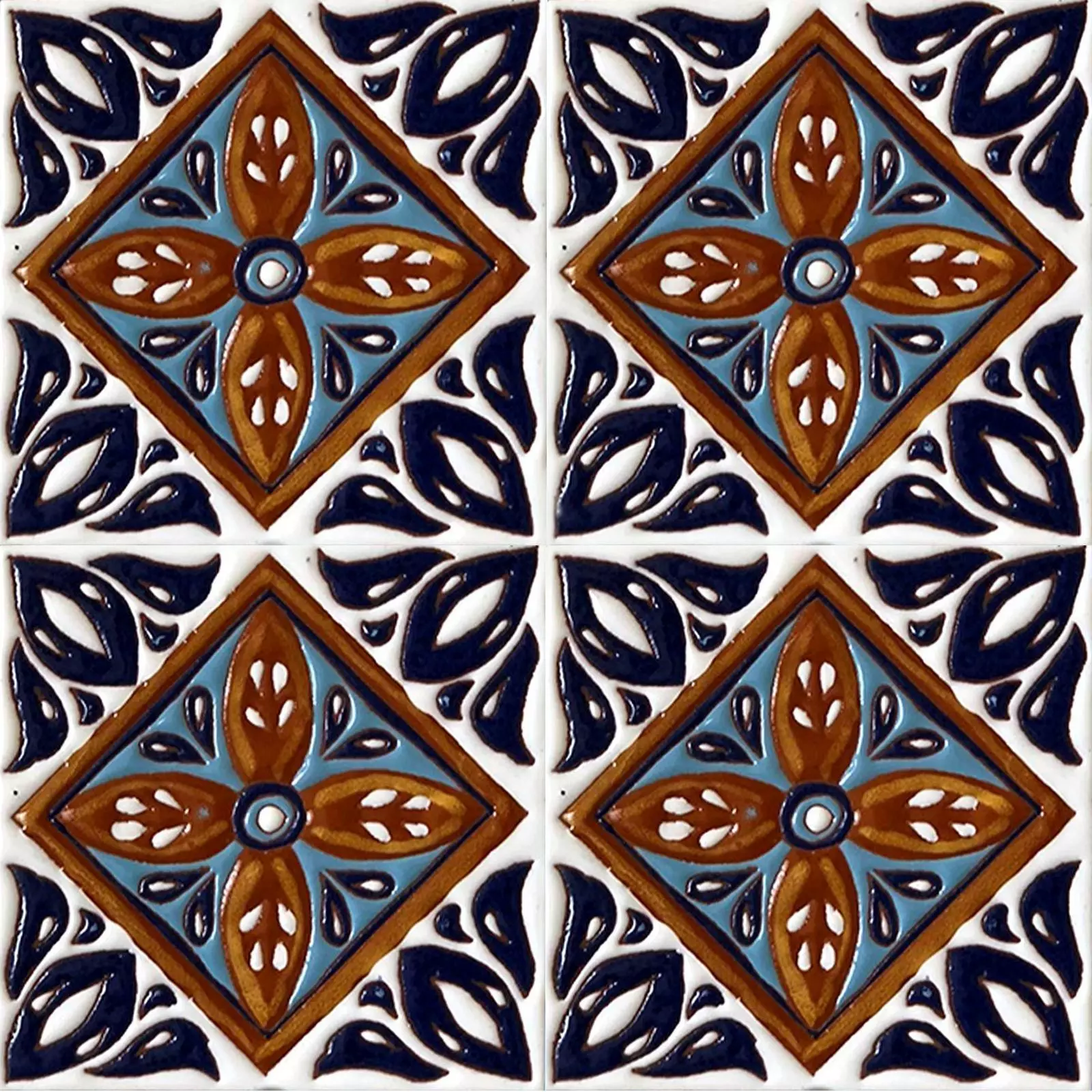 Diamond Talavera Ceramic Tiles Texture_0