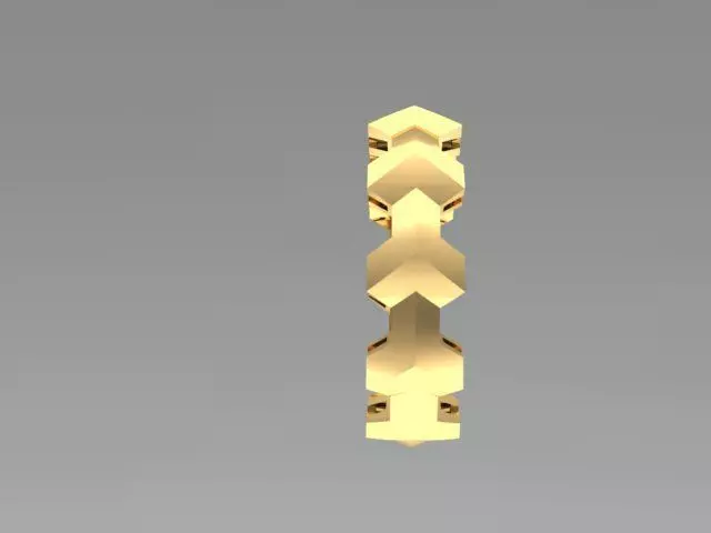 Armor Ring Without Diamond 3D print model_3