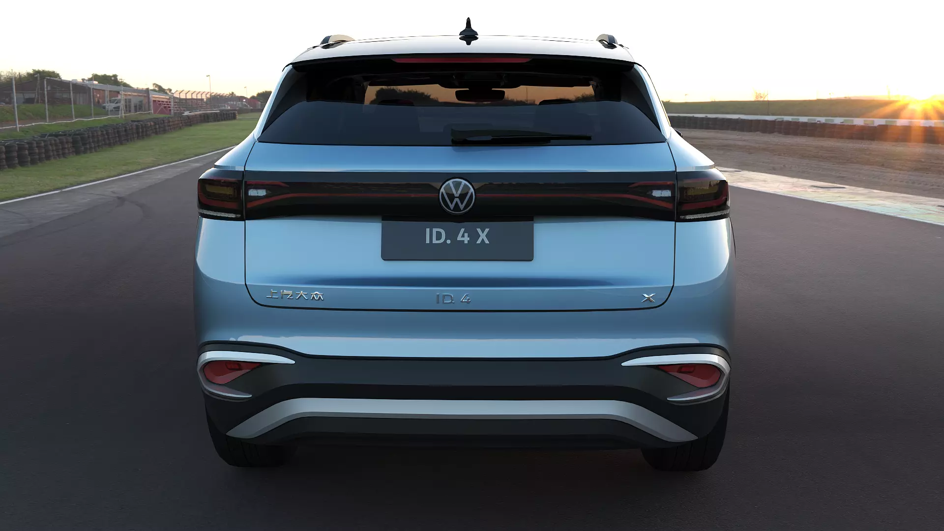 2025 Volkswagen ID4 X with lowpoly interior Low-poly 3D model_5