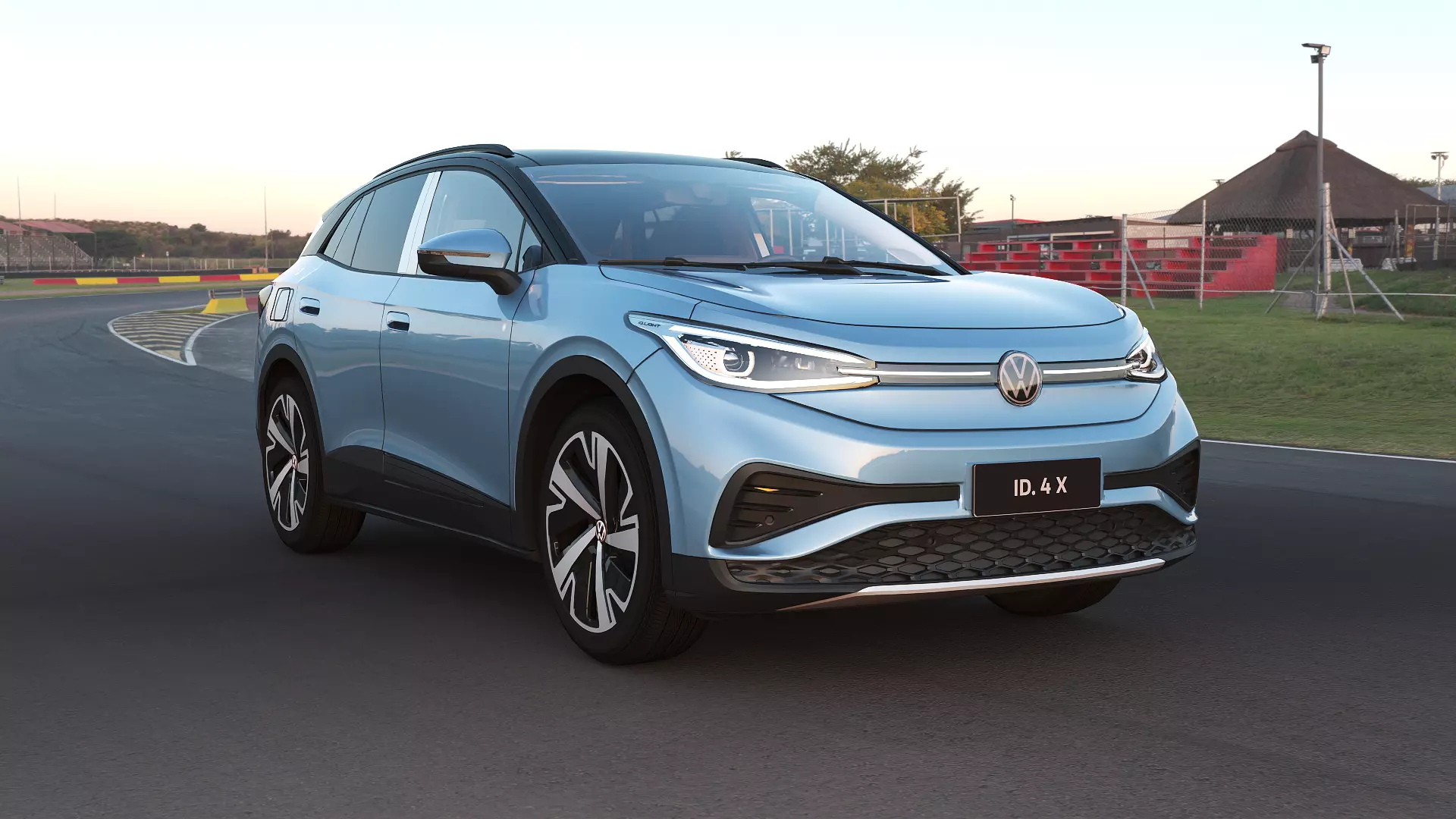 2025 Volkswagen ID4 X with lowpoly interior Low-poly 3D model_3