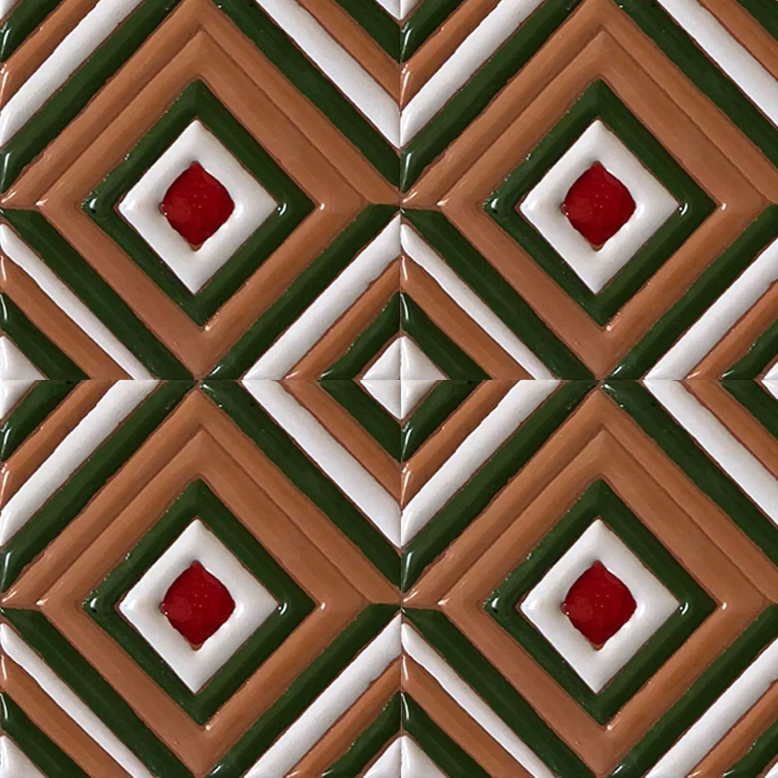 Diamond Stripe Talavera Ceramic Tiles Texture