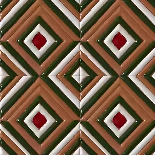 Diamond Stripe Talavera Ceramic Tiles