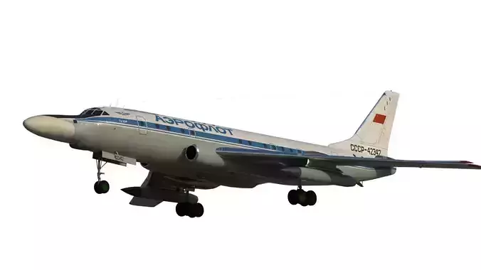 Tu-104 Sh Navigator trainer 3D model