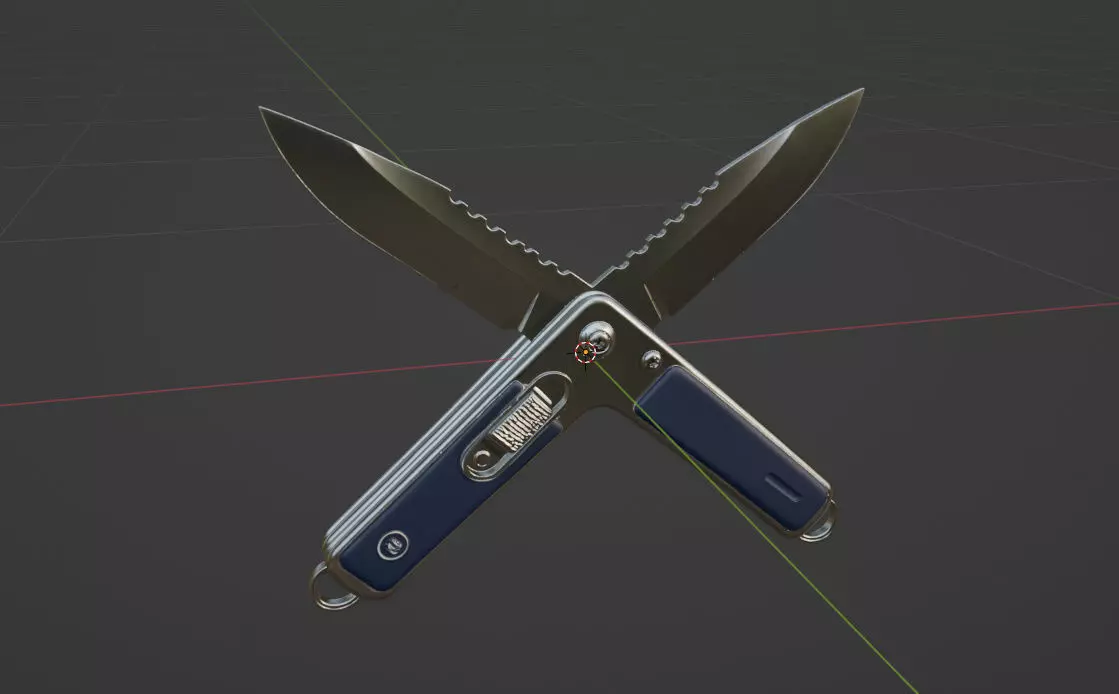 Pen Knife 3D model_0