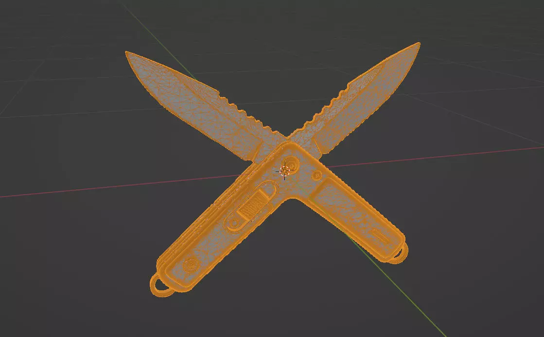 Pen Knife 3D model_1