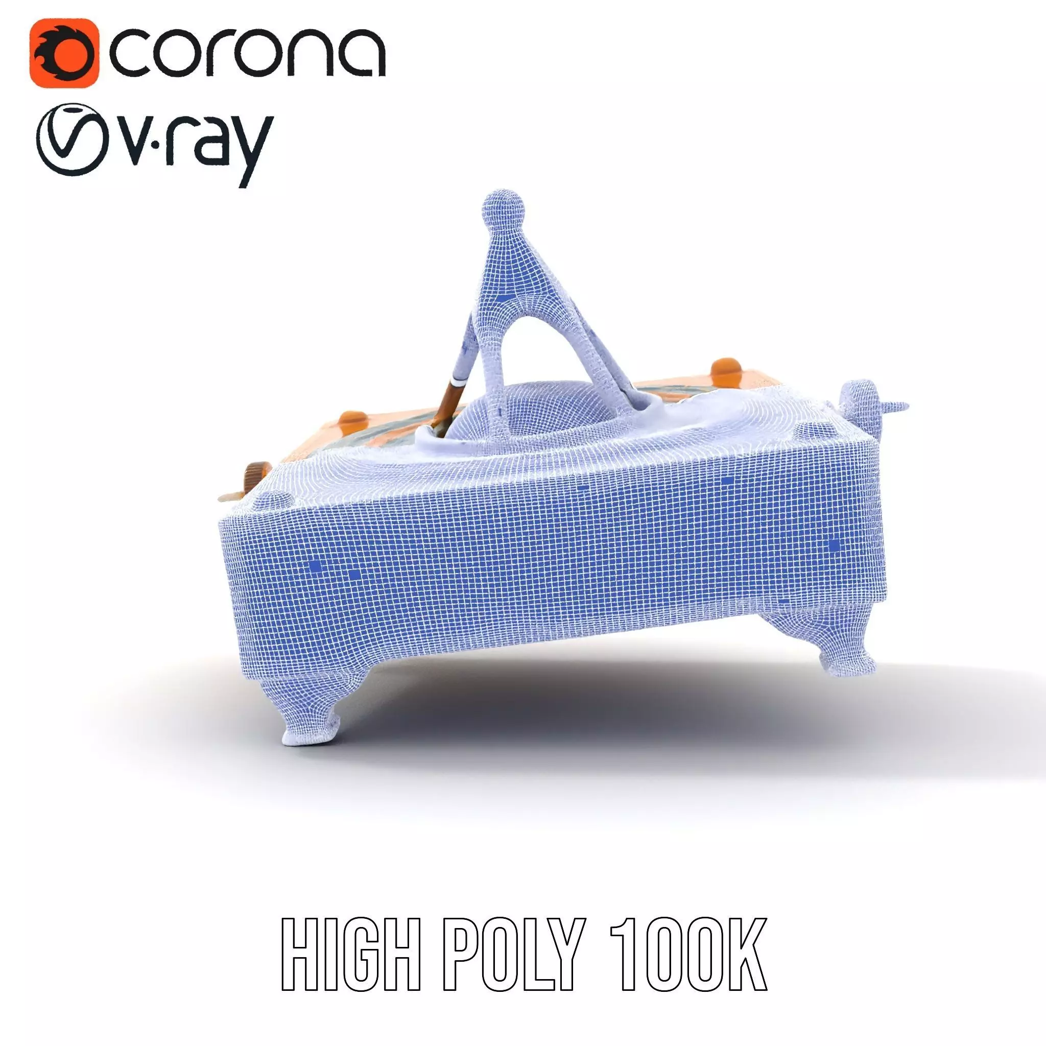 Golden Astro Sundial model pack Low-poly 3D model_35