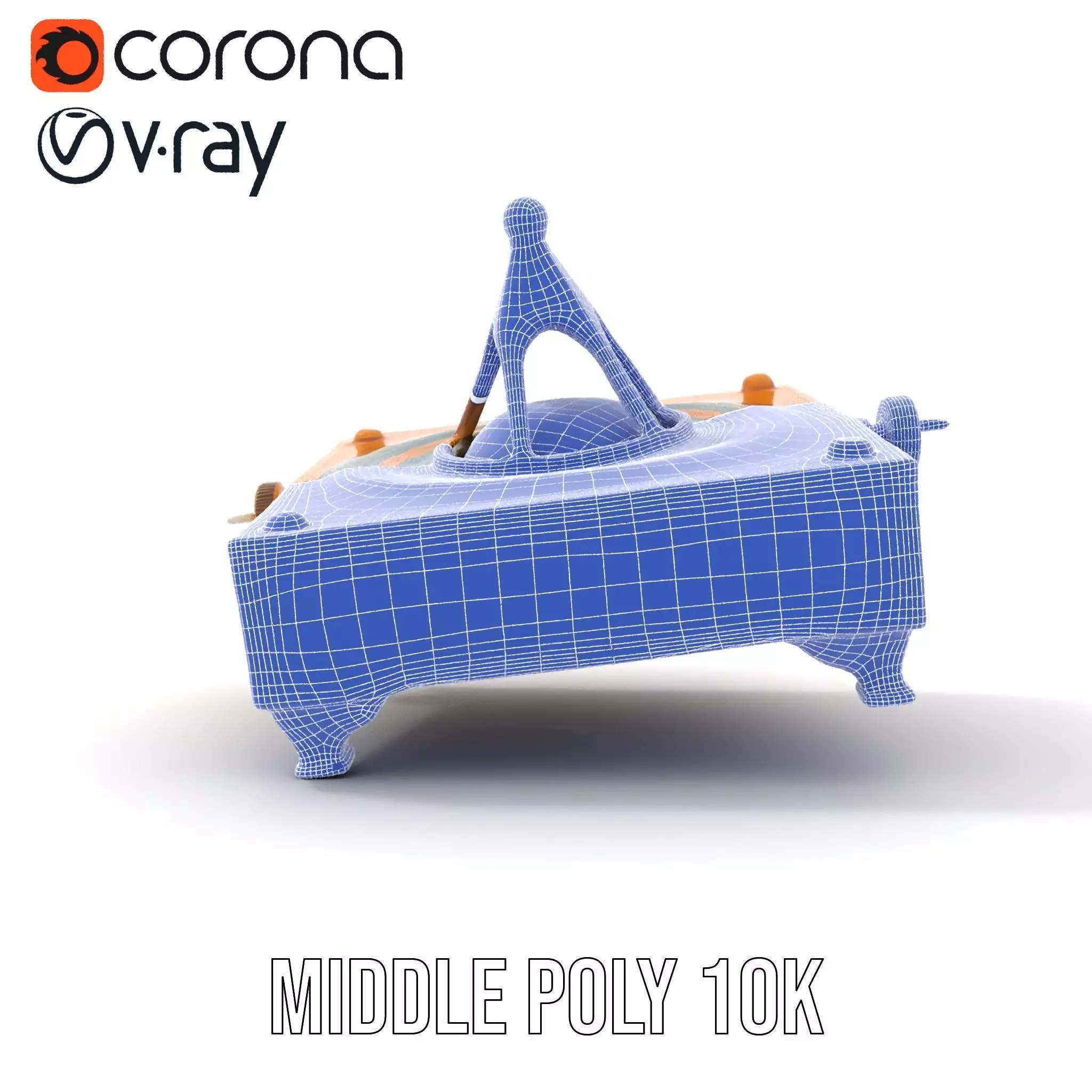 Golden Astro Sundial model pack Low-poly 3D model_28