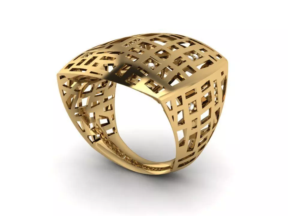 Ready Women Ring STL 3D Models 3D print model_0