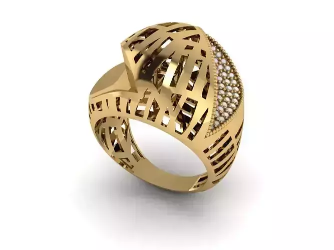 Ready Women Ring STL 3D Models 3D print model