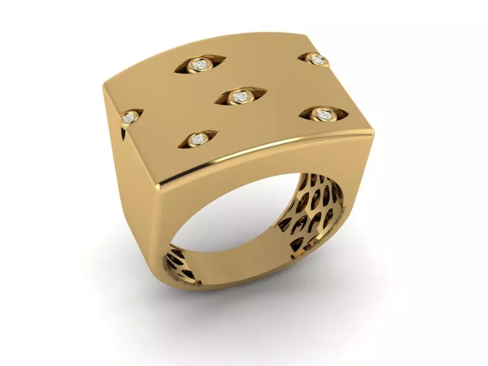 Ready Women Ring STL 3D Models 3D print model_0