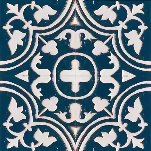 Talavera Blue White Ceramic Tile Texture Texture