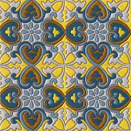 Talavera Ceramic Tile Texture 