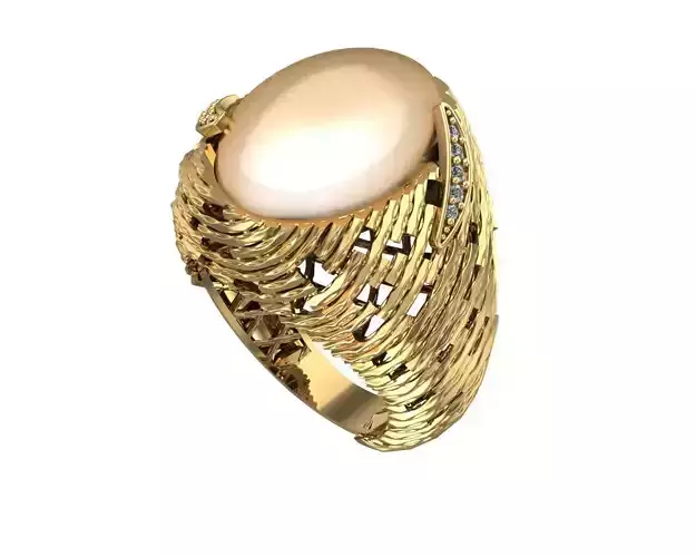 Ready Women Ring STL 3D Models  3D print model