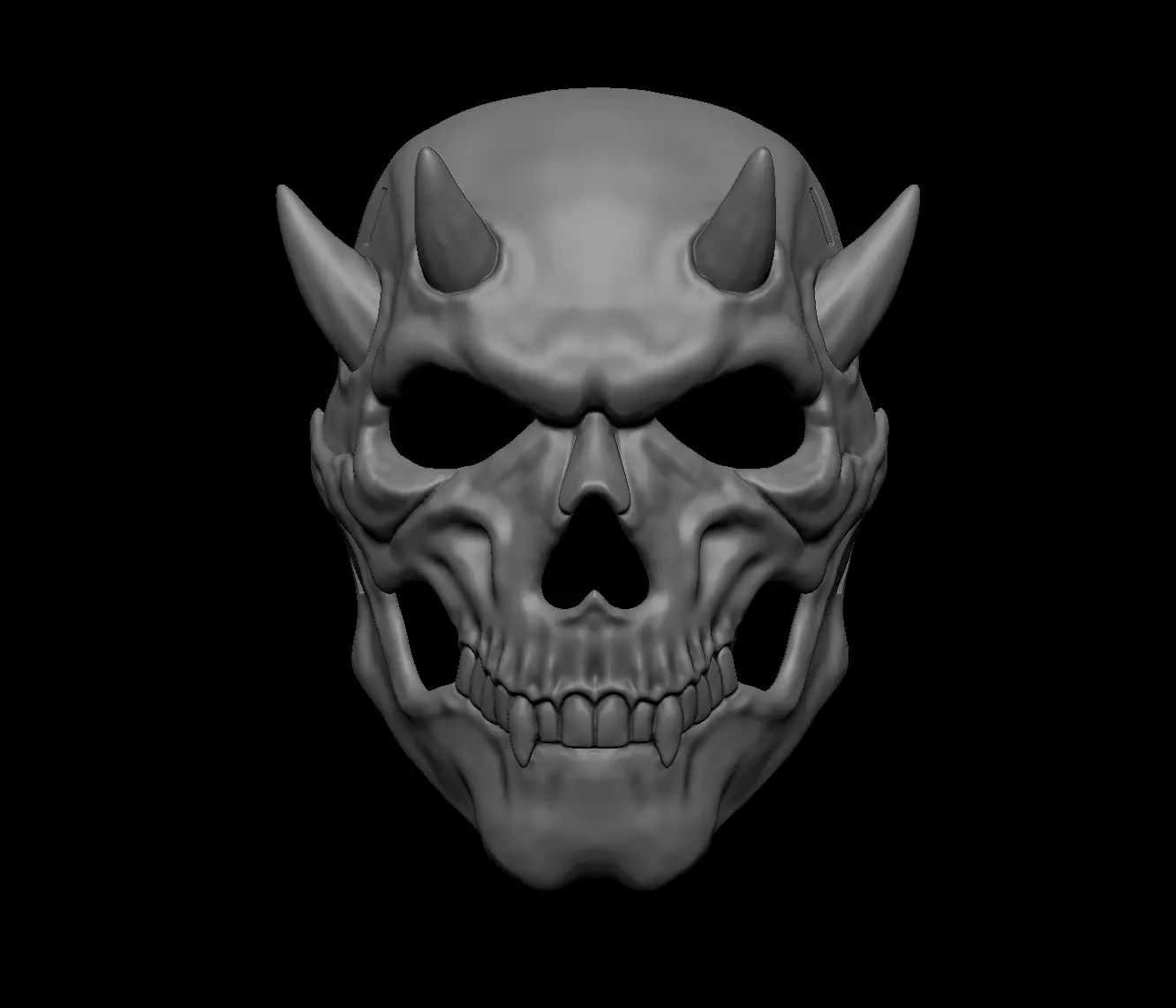 Skull Mask  3D print model_1