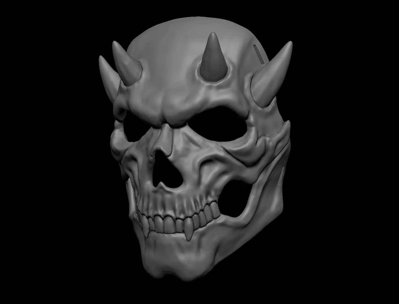 Skull Mask  3D print model_5