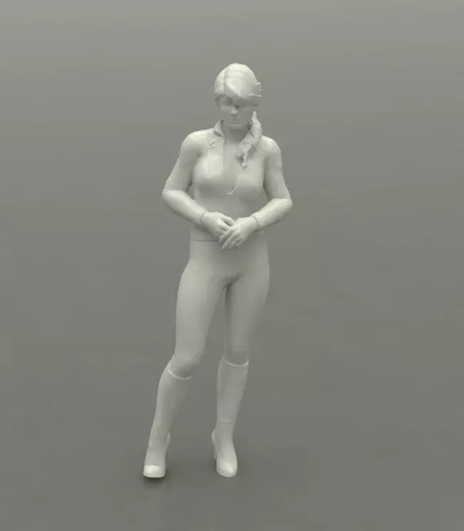     Grid Girl in a Catsuit 01 3D print model_0