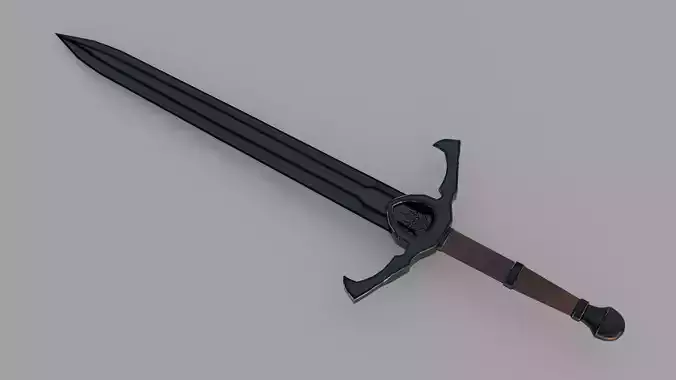 Dark Knight Greatsword Game Ready PBR Medieval Fantasy Weapon