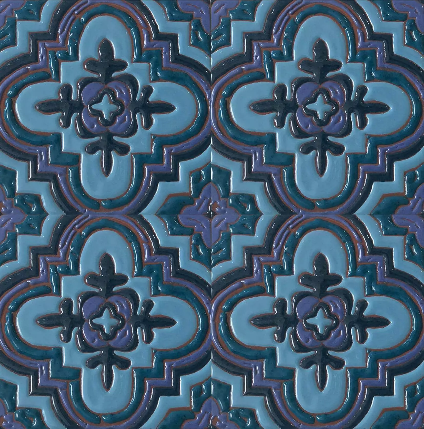 Relief Talavera Ceramic Tile Texture Texture_0