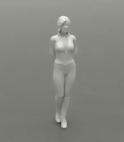Grid Girl in a Catsuit 02 3D print model