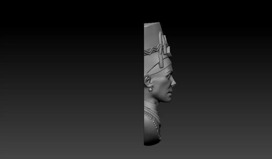 Cleopatra 3D Print statue of egyptian woman 3D print model_1