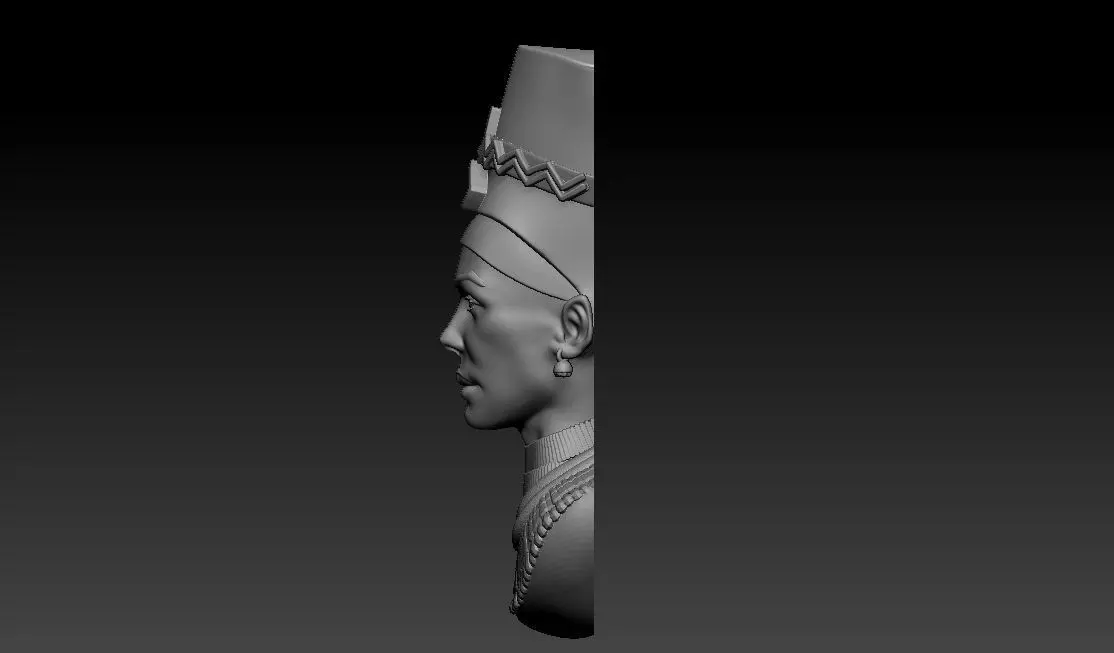 Cleopatra 3D Print statue of egyptian woman 3D print model_2