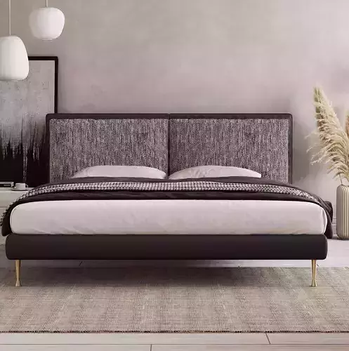 scandinavian bedroom scene