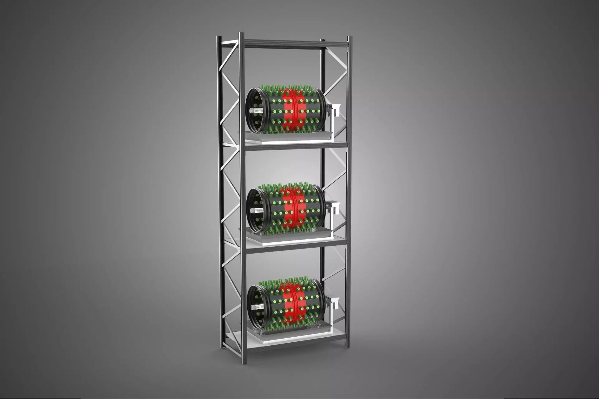 STACKED VERTICAL GARDEN TOWER FRAME ROTARY HYDROPONIC PLANT FARM 3D model