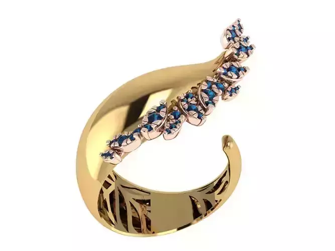 Ready Women Ring STL 3D Models 3D print model