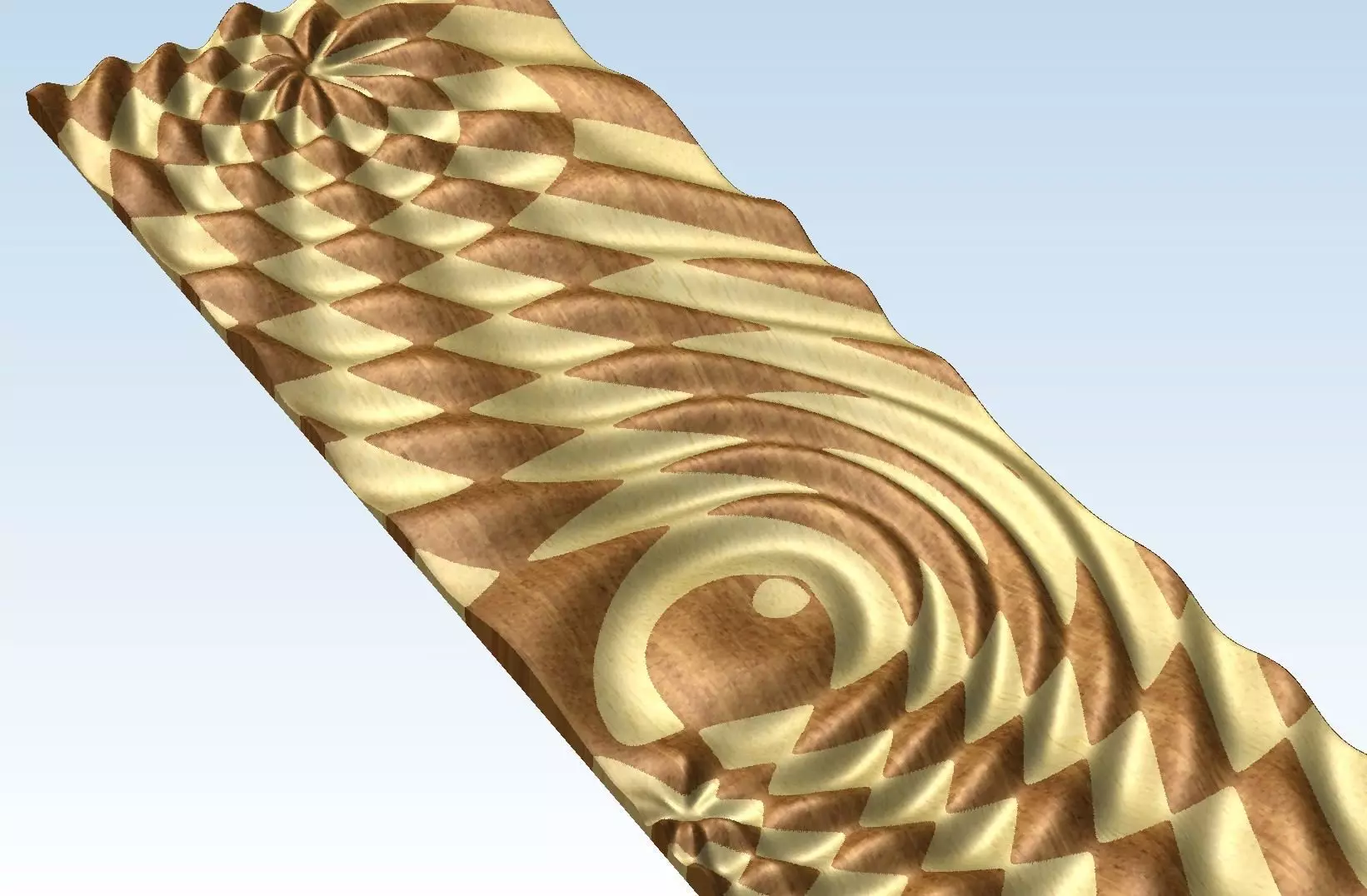 Relief panel for Artcam Voratinkliai 3D model_0