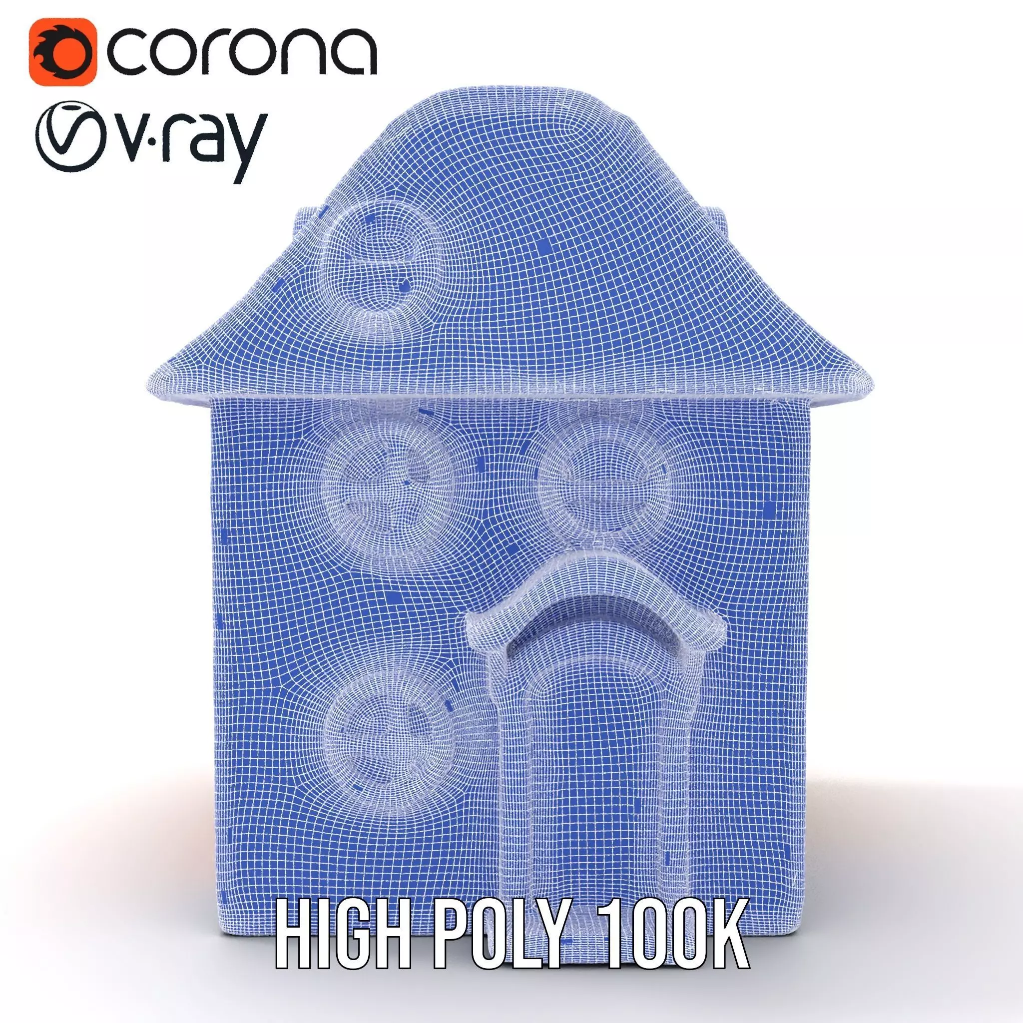 Vibrant Toy House model pack Low-poly 3D model_35