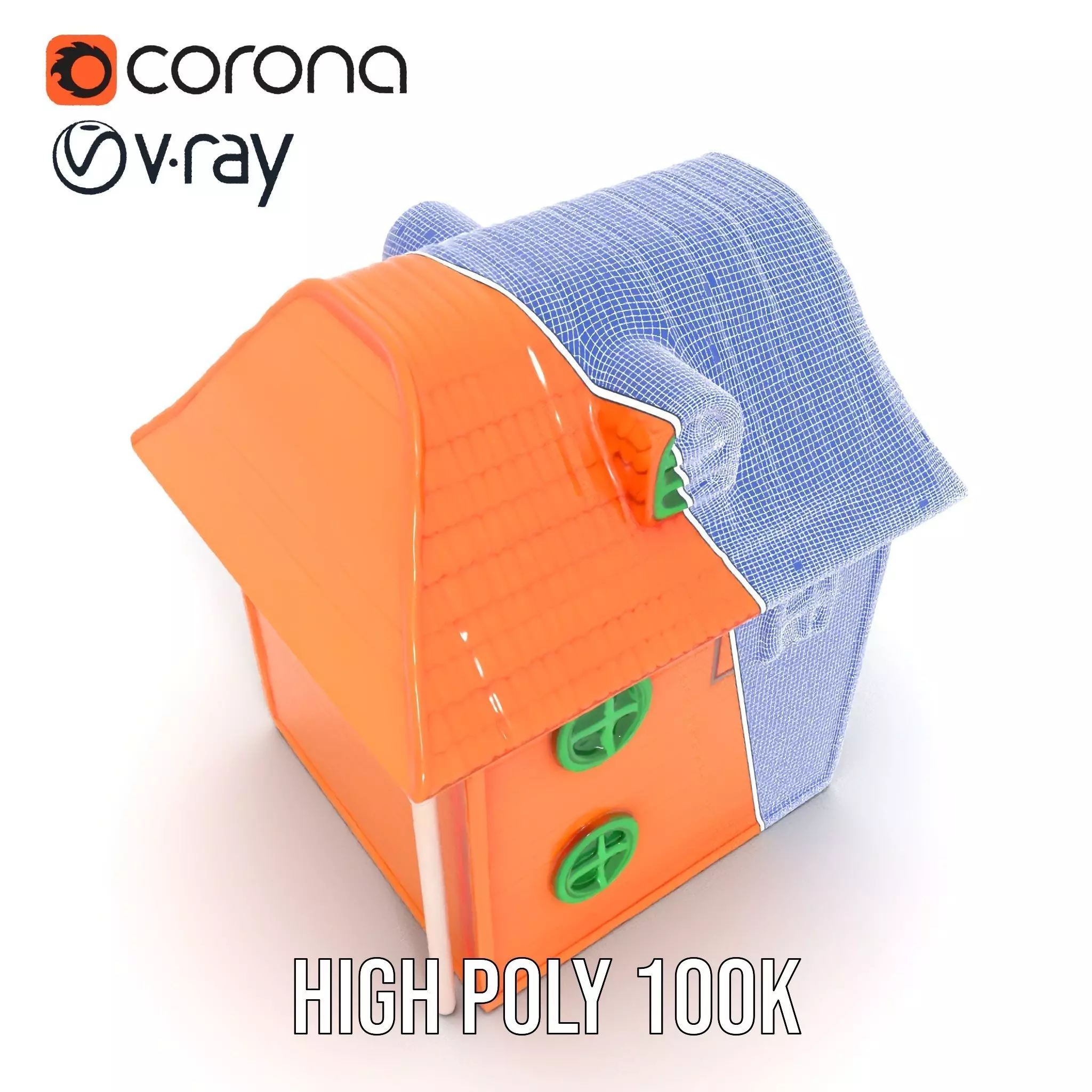 Vibrant Toy House model pack Low-poly 3D model_34