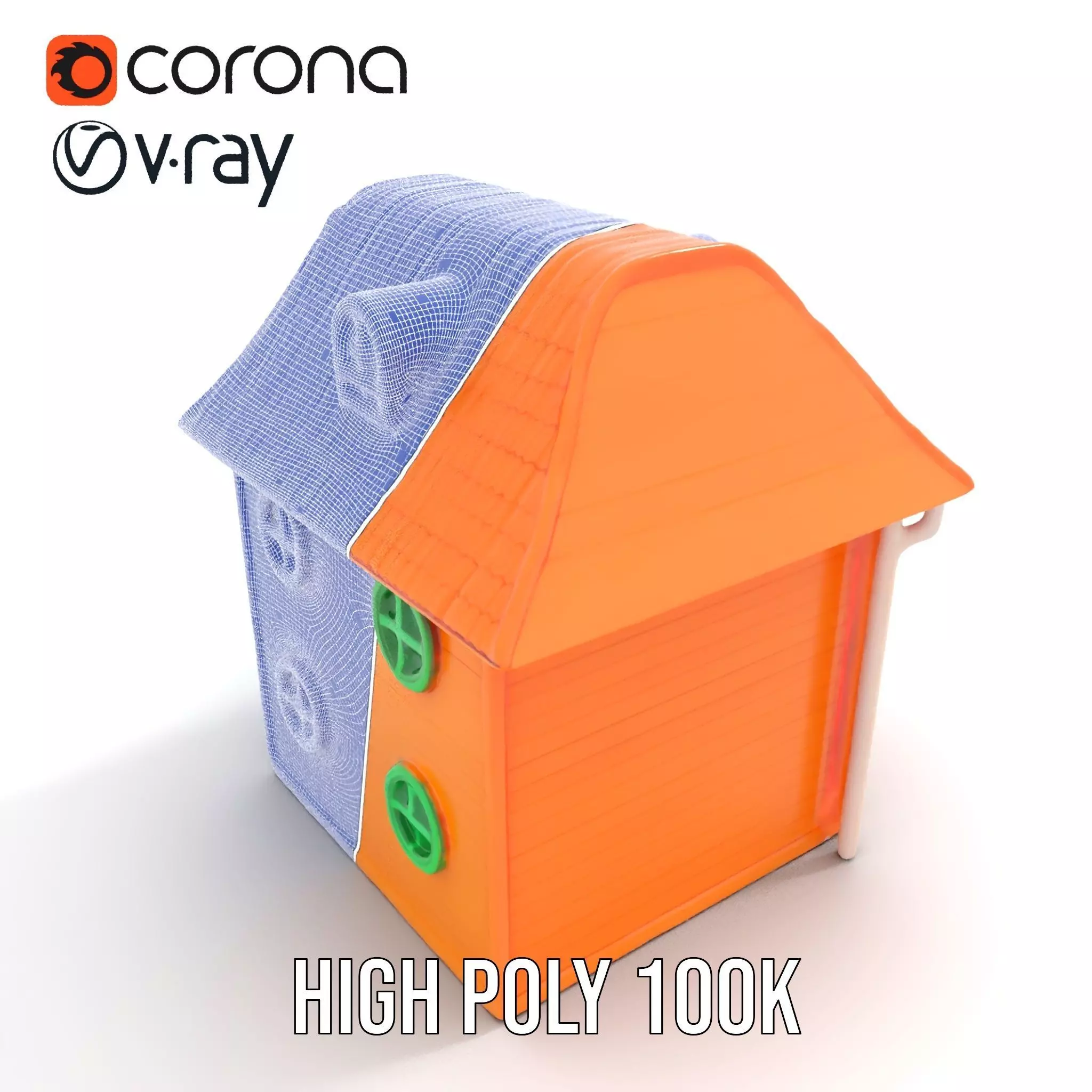 Vibrant Toy House model pack Low-poly 3D model_33