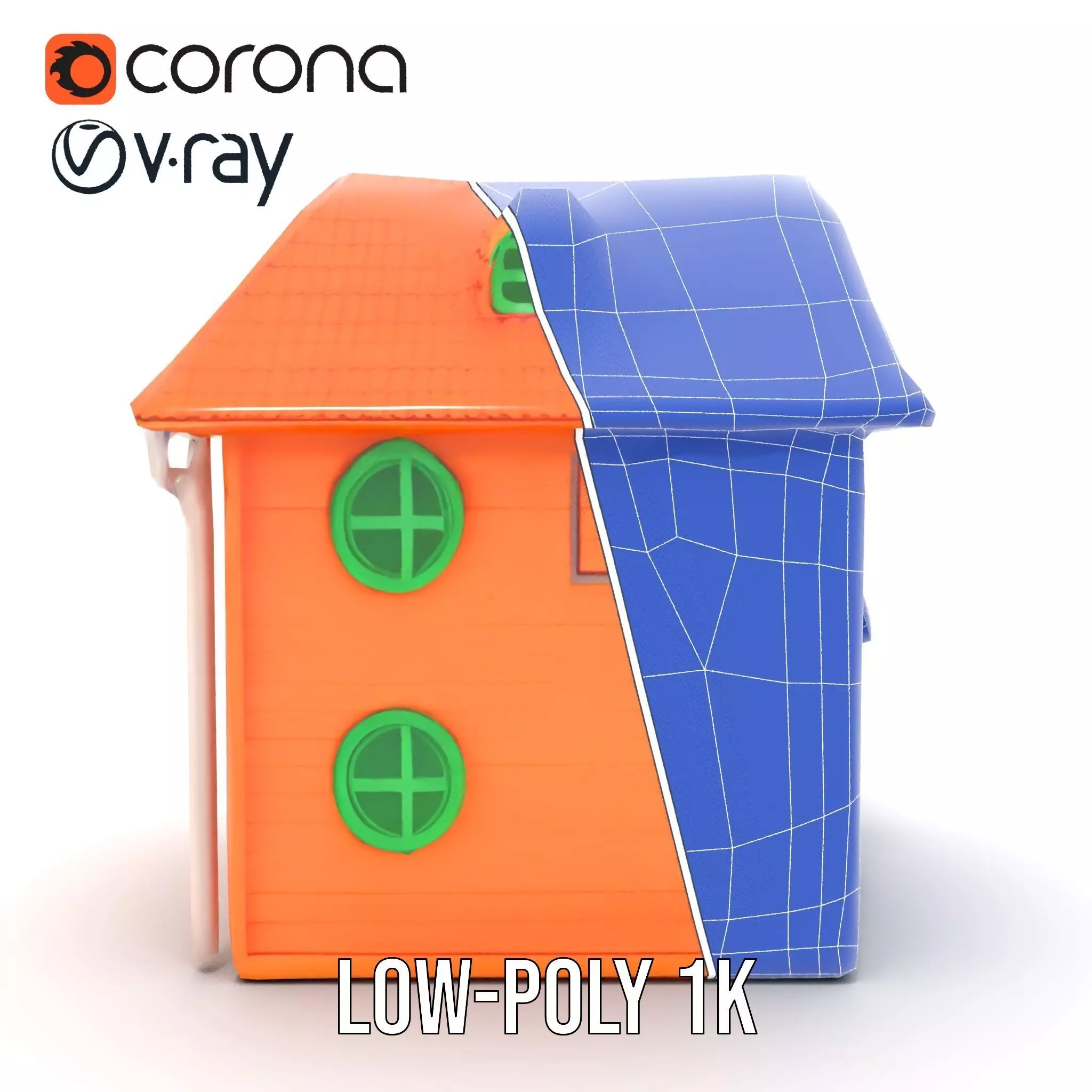 Vibrant Toy House model pack Low-poly 3D model_31